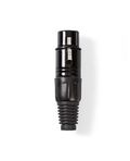 Connettore XLR Femmina a 3 pin XLR Nero