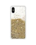 Cover glitterata oro per iPhone XS Max