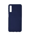 Cover per Samsung A7 2018 in silicone TPU blu opaca