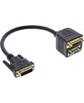 Cavo adattatore sdoppiatore da DVI-I 24+5 pin a DVI-I 24+5 pin e VGA