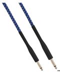 Cavo audio telato Jack maschio-maschio Mono 6.3mm 5m blu