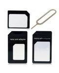 Adattatore Nano SIM/micro-SIM/SIM standard - Nero