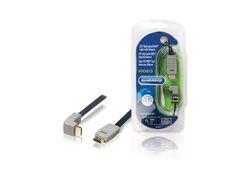 Cavo HDMI piatto ad alta velocità con Ethernet connettore ad angolo di 270° 1m Bandridge