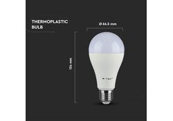 V-TAC Lampadina LED E27 15W 2700K