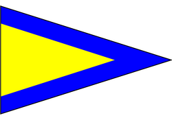Bandiera Segnalazione Nautica Primo Ripetitore 180x225cm
