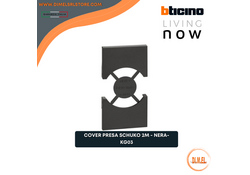 BTicino Living Now Cover per presa standard Italia/Germania P 40 Nera -  KG03